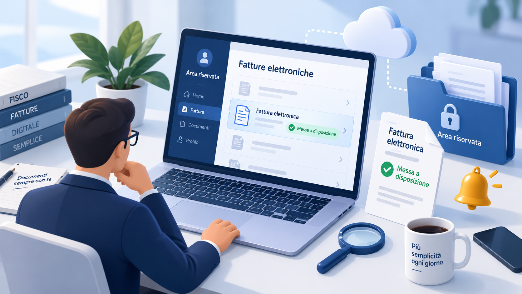 fatture messe a disposizione